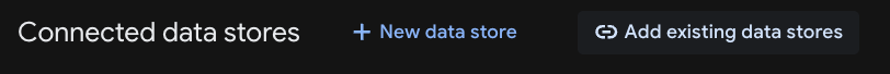 Add existing data stores