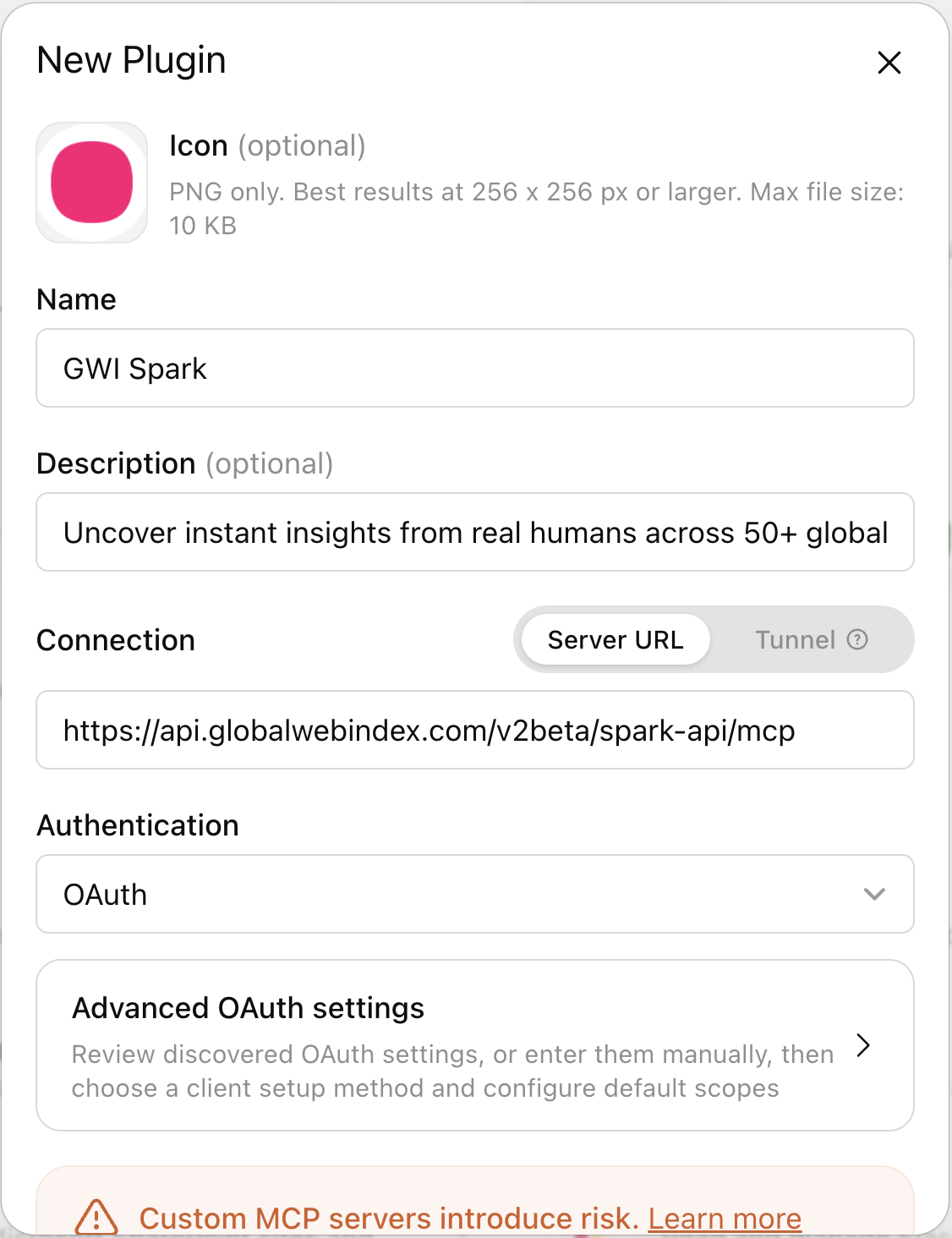 ChatGPT MCP admin setup