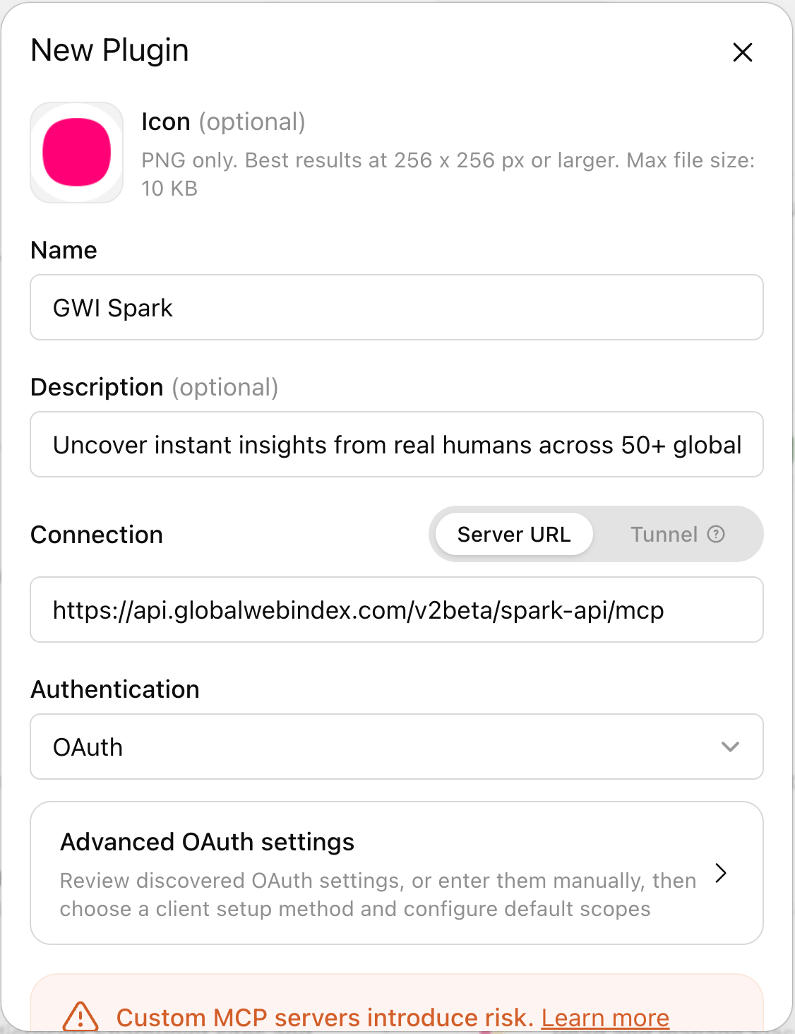 ChatGPT MCP admin setup