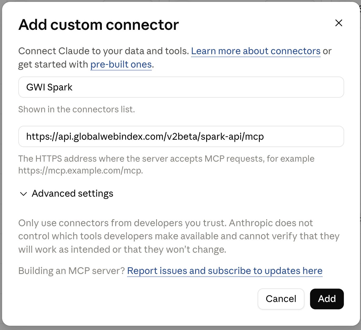 Claude MCP admin setup
