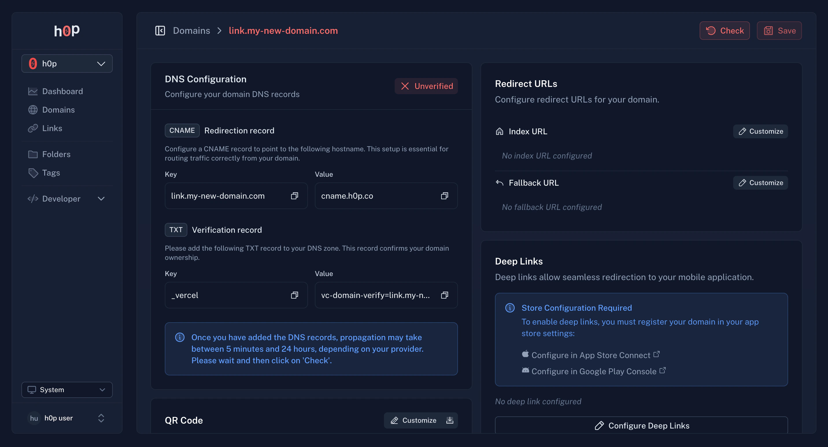Domain DNS Configuration