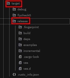 Executable binary location