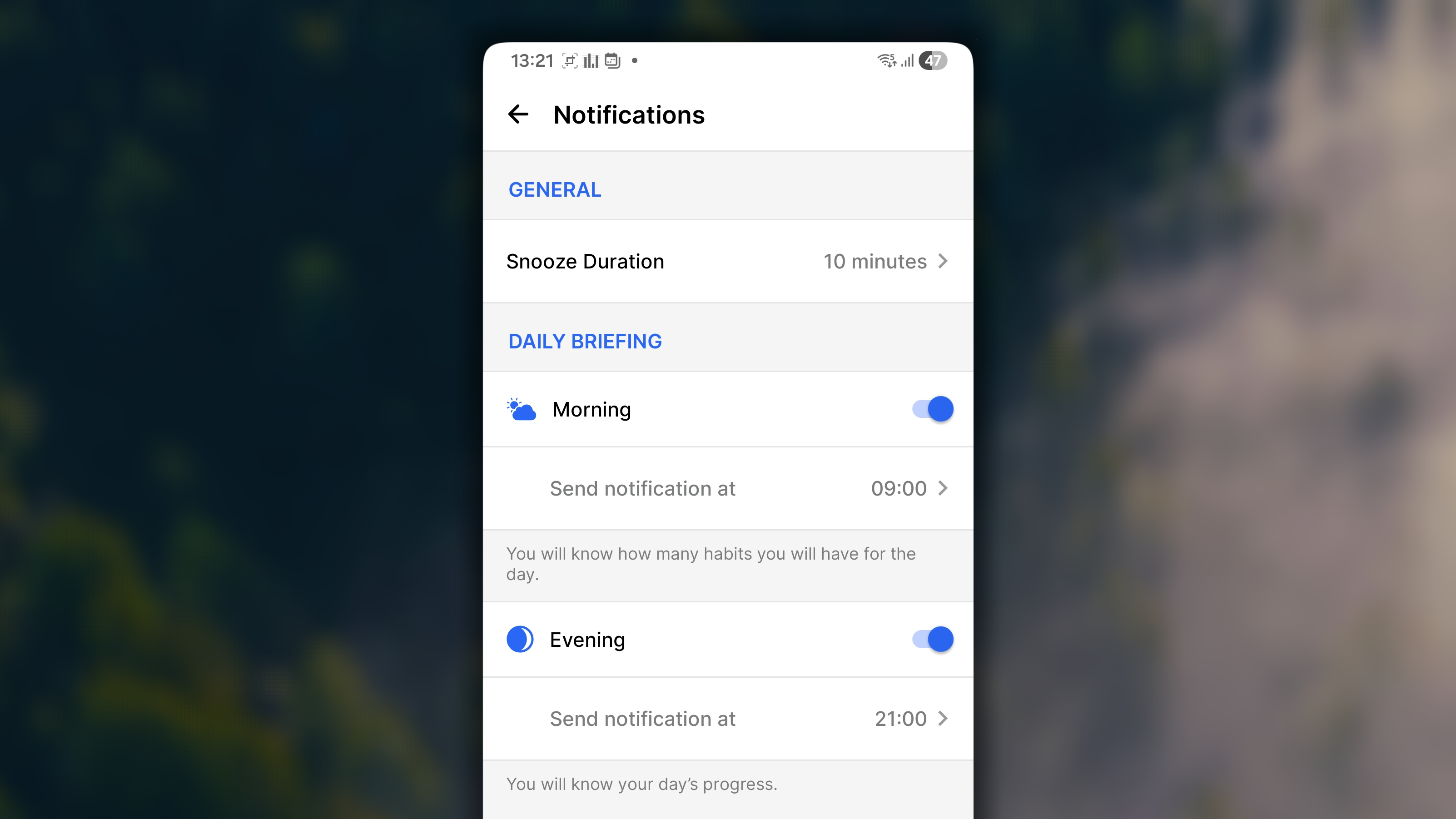 App Behaviour Notification Android