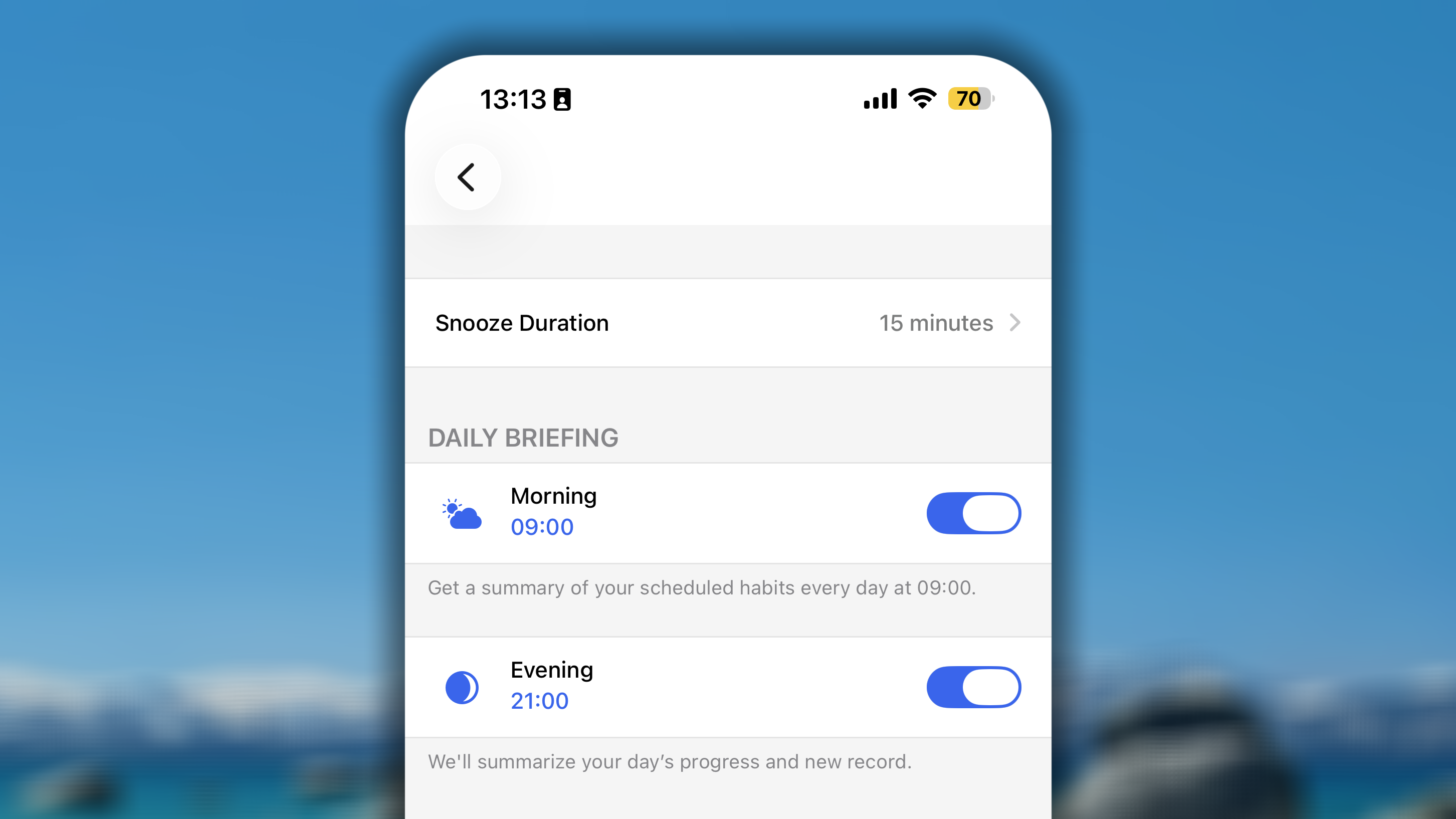 App Behaviour Notification I OS