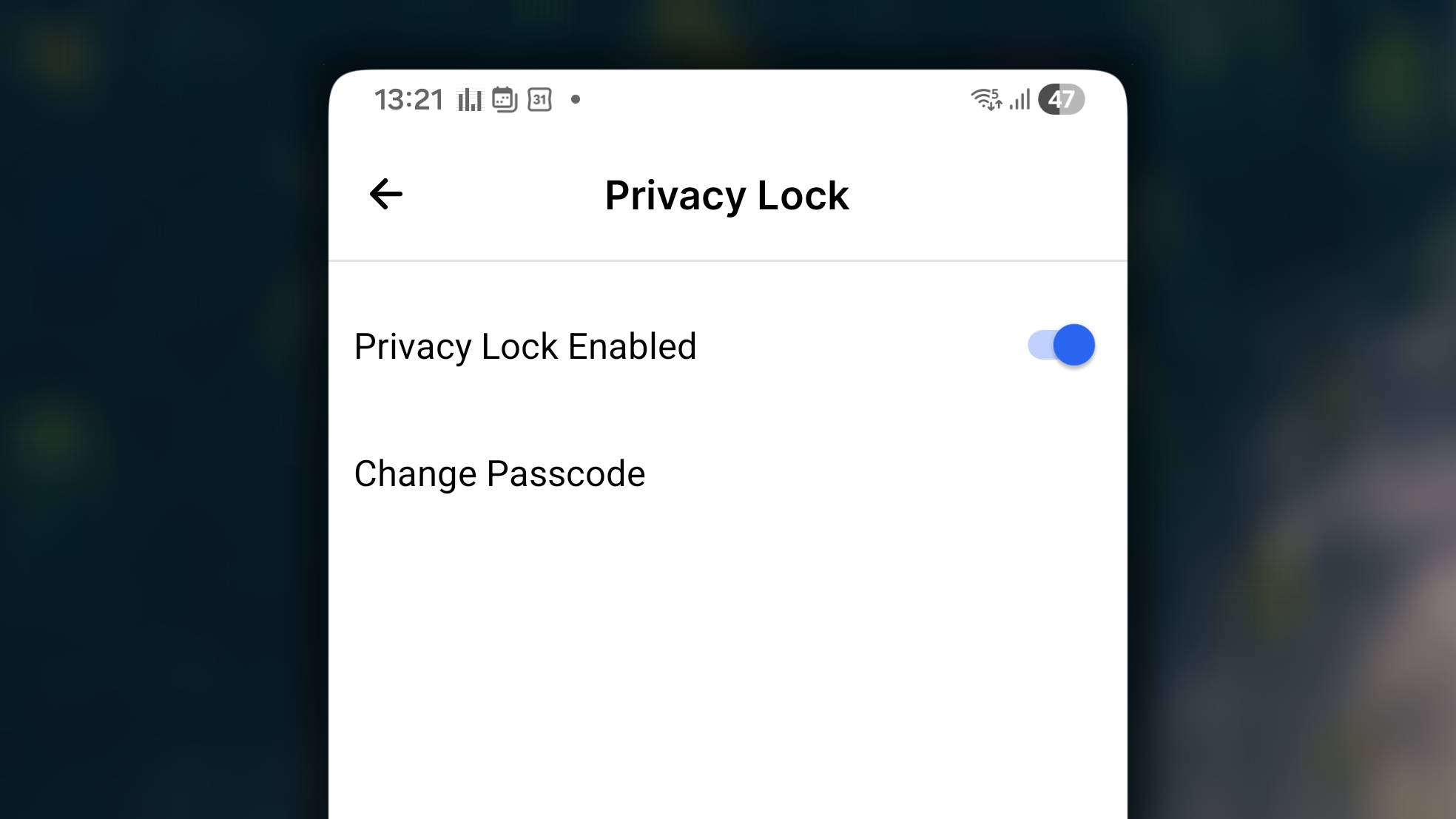 App Behaviour Privacy Lock Android