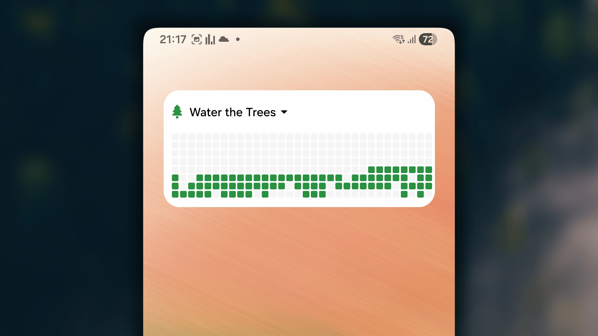 Consistency Grid Widget Android