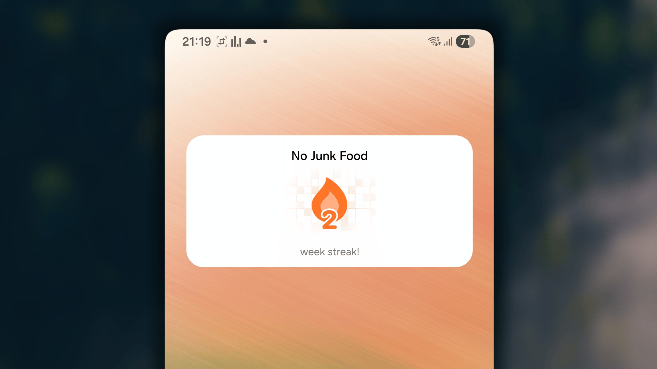 Current Streak Widget Android