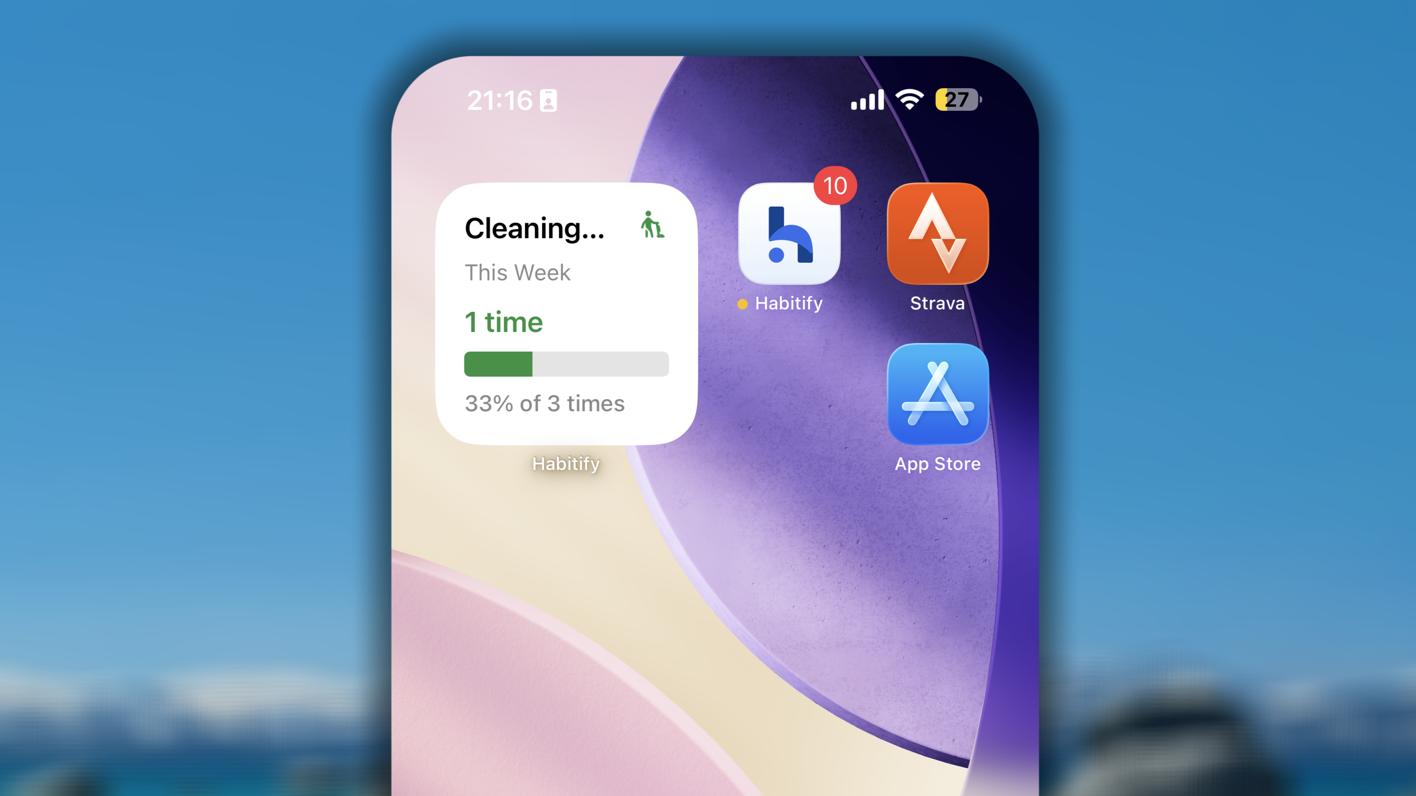 Goal Progress Widget I OS