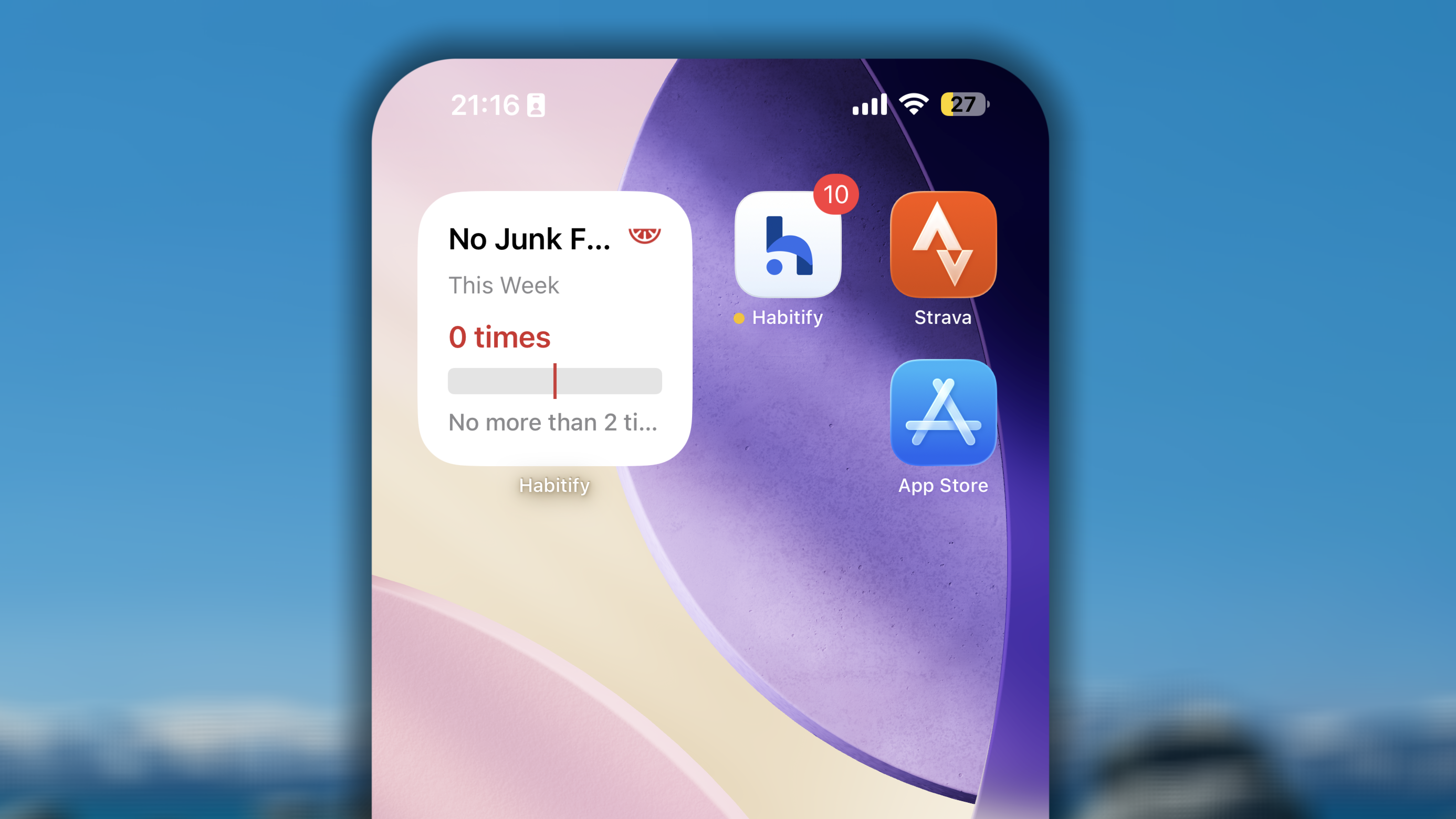 Limit Tracker Widget I OS