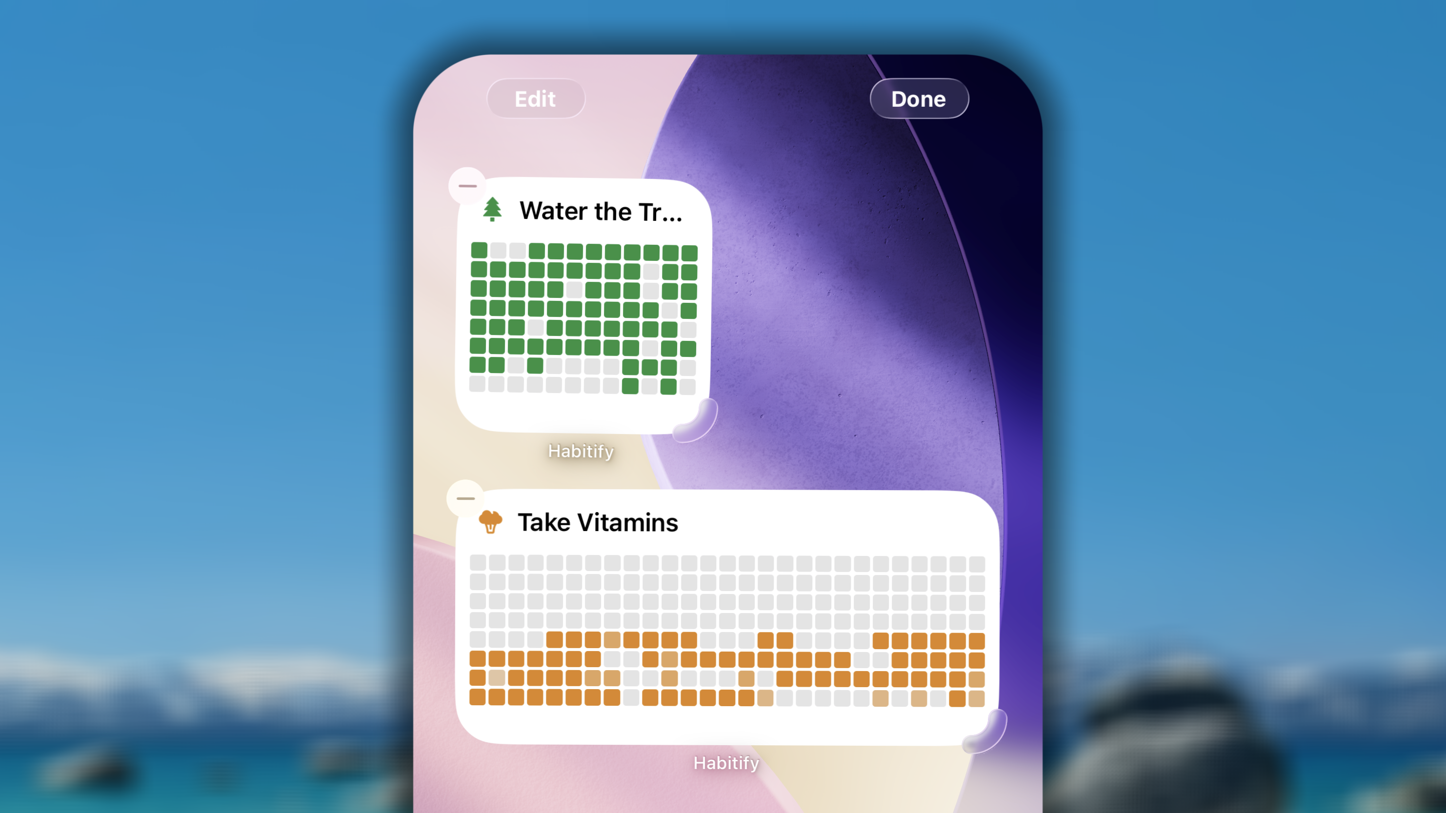 Consistency Grid Widget I OS