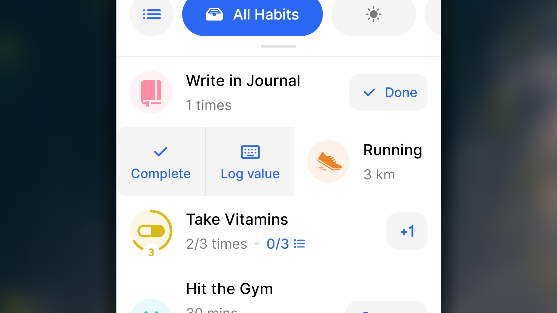 Swipe Right Journal Android
