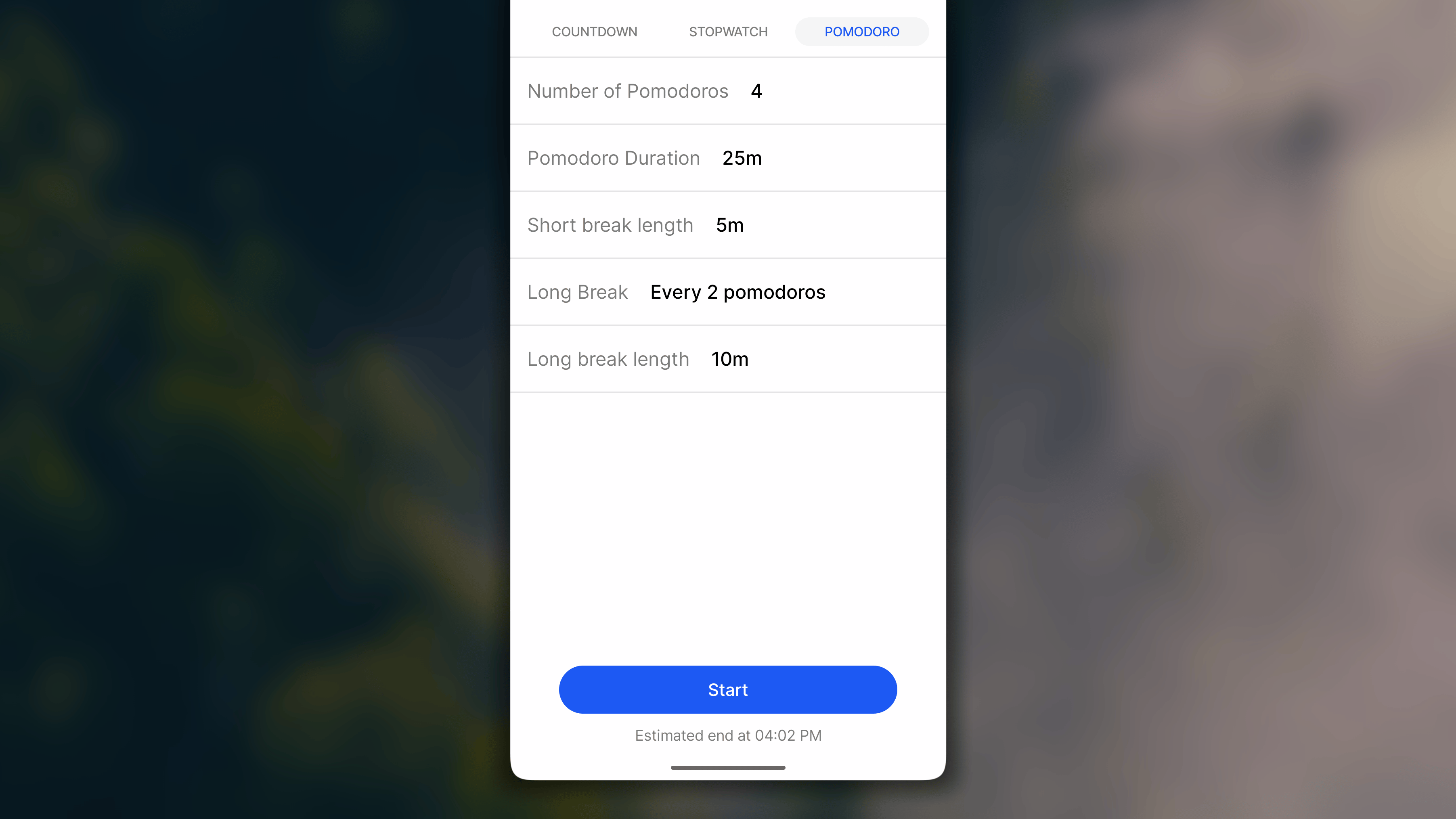 Timer Pomodoro Android