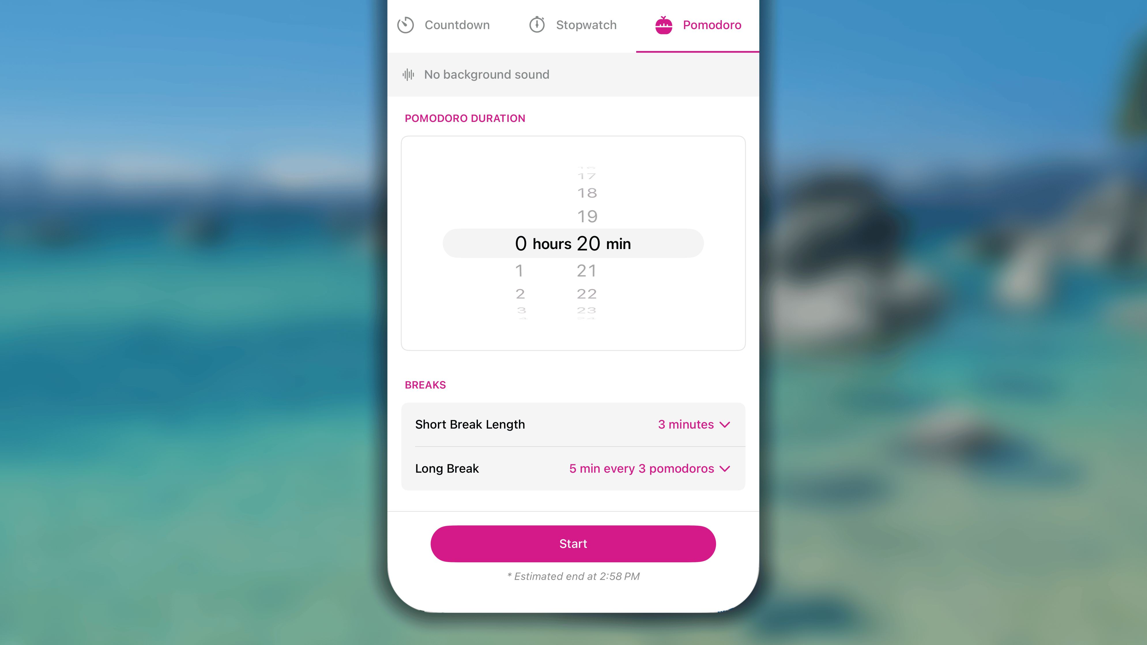 Timer Pomodoro I OS