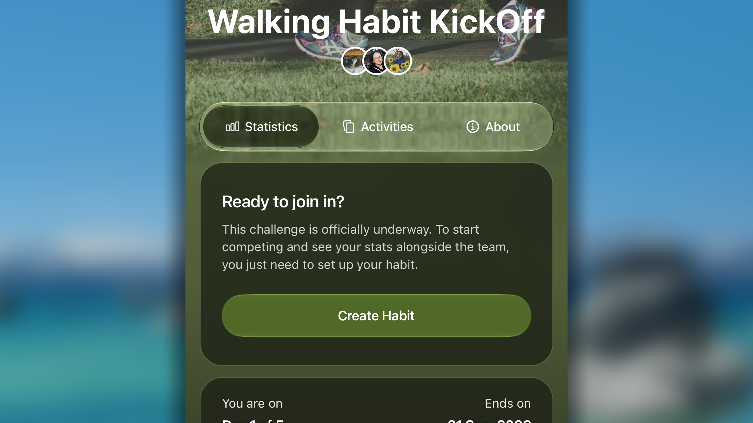 Challenge Create Habit
