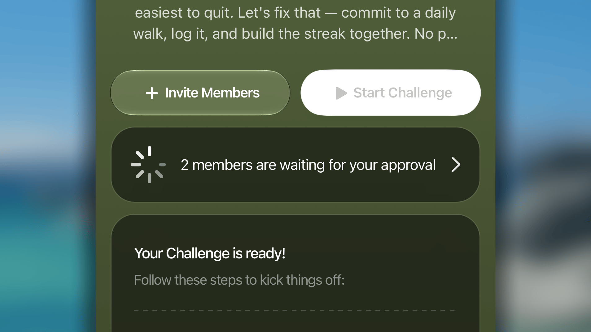 Challenge Pendingrequest