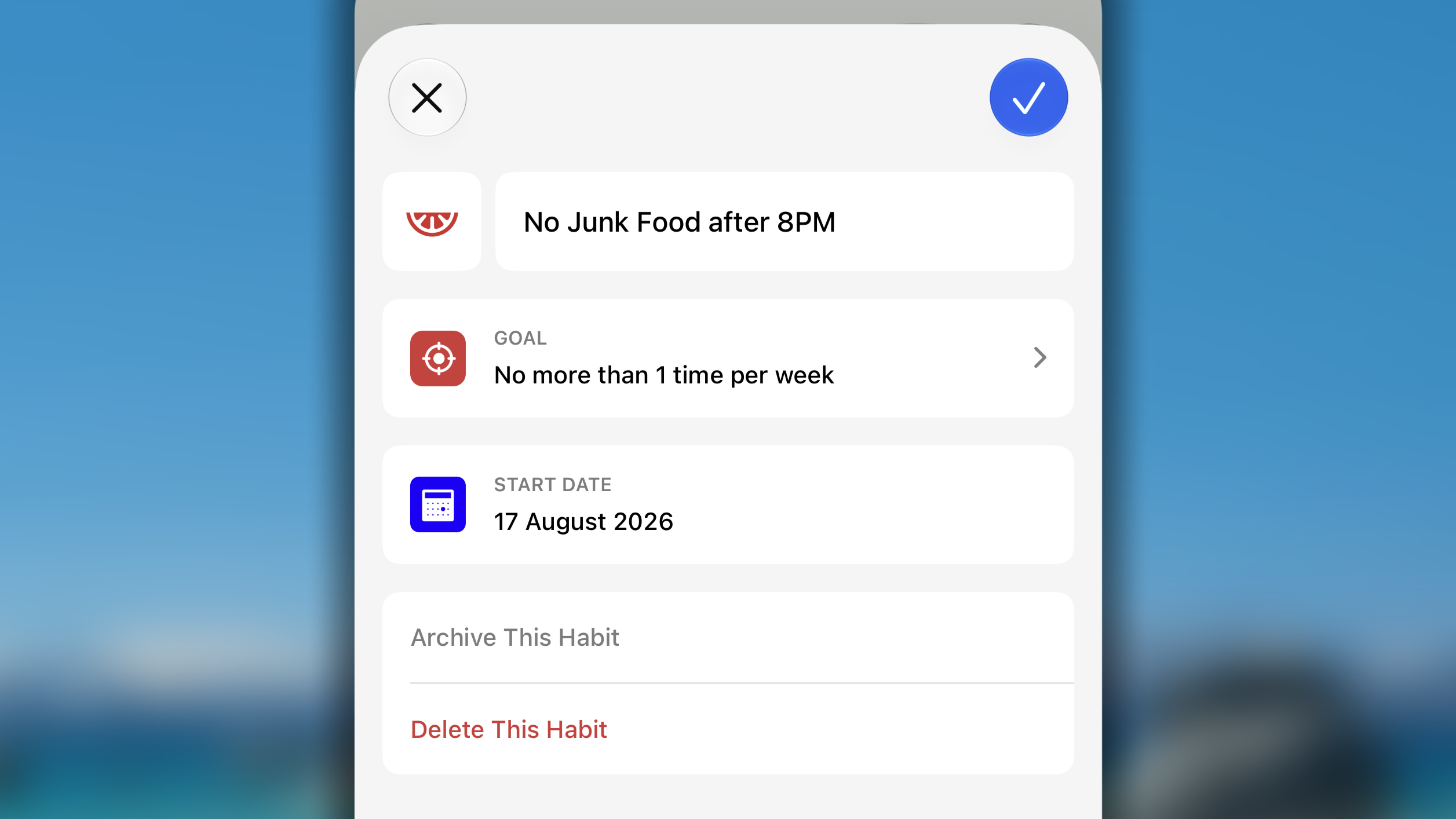 Bad Habit Details I OS
