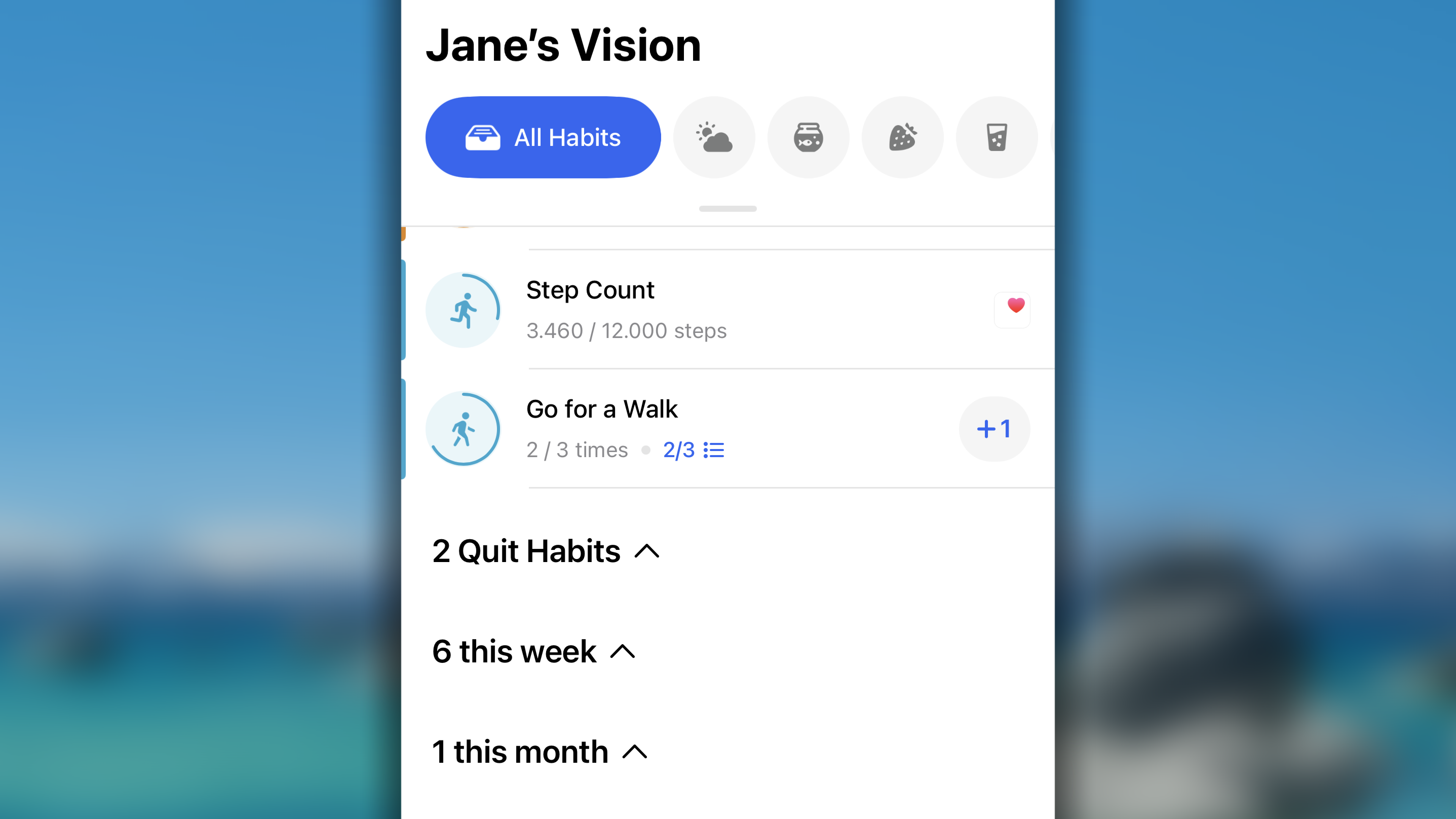 Habit Type Journal I OS