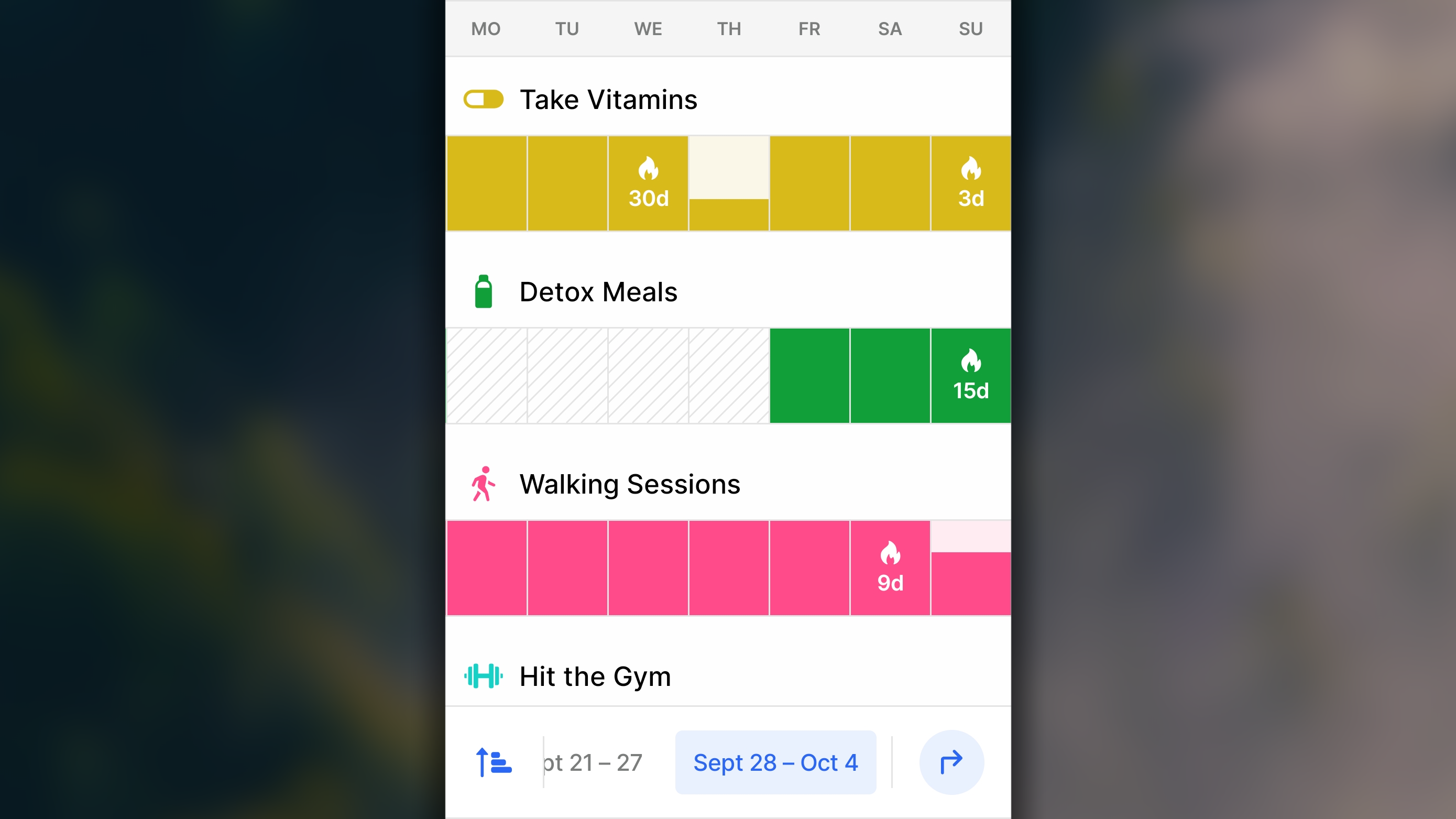 Weekly View Good Habits Journal