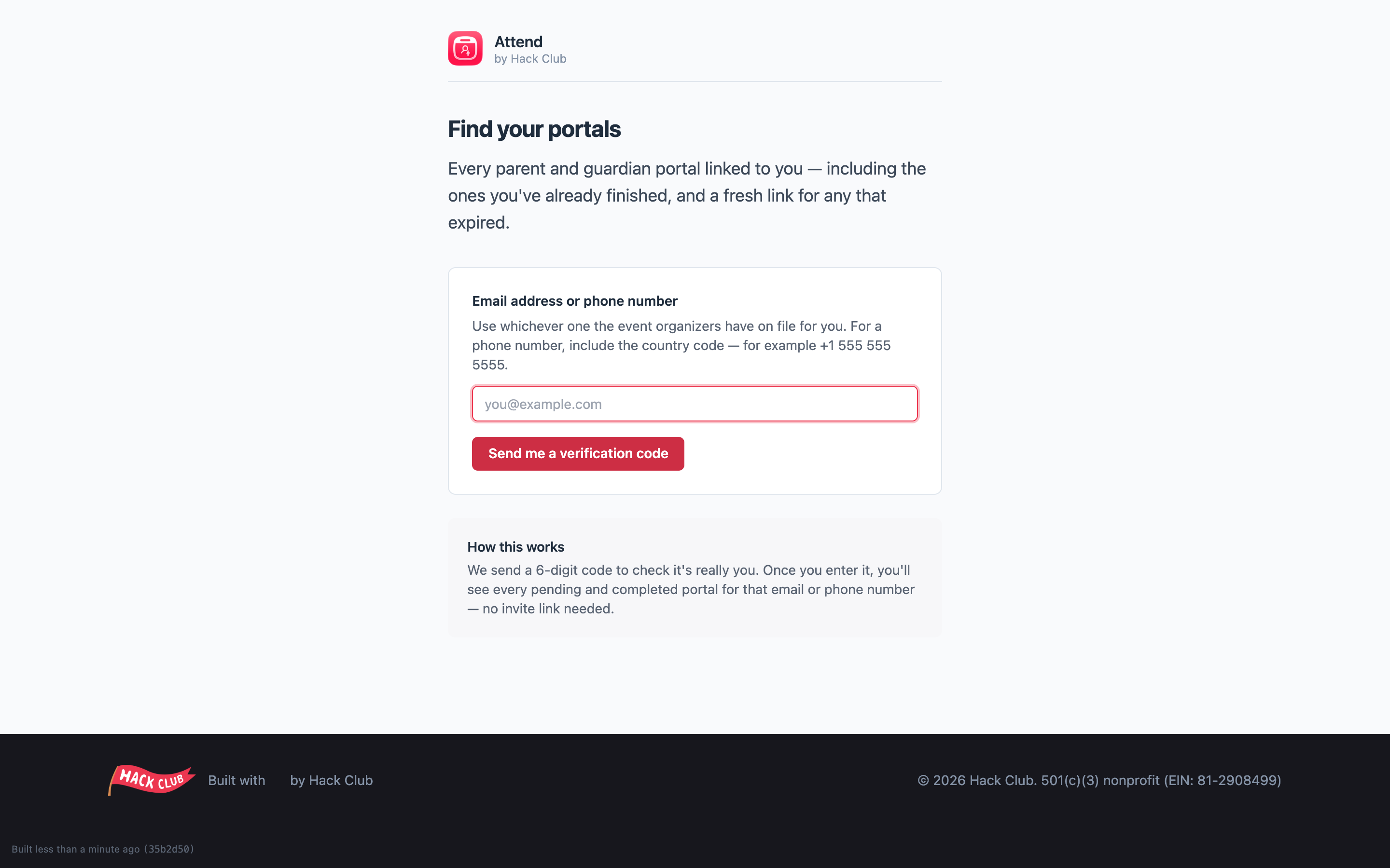 The Guardian Portal Center where guardians can recover their links