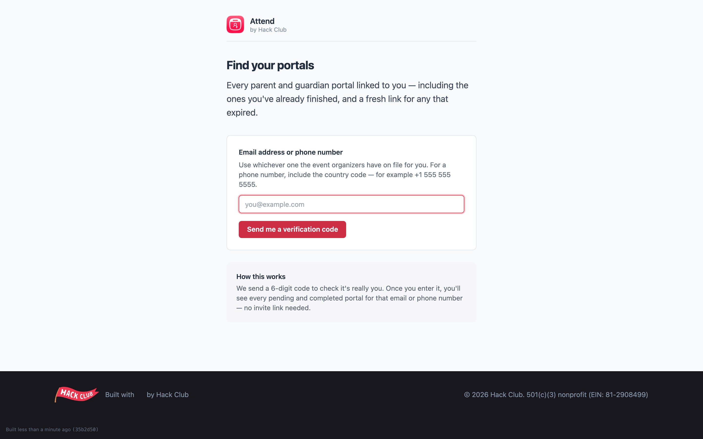 The Guardian Portal Center where guardians can recover their links