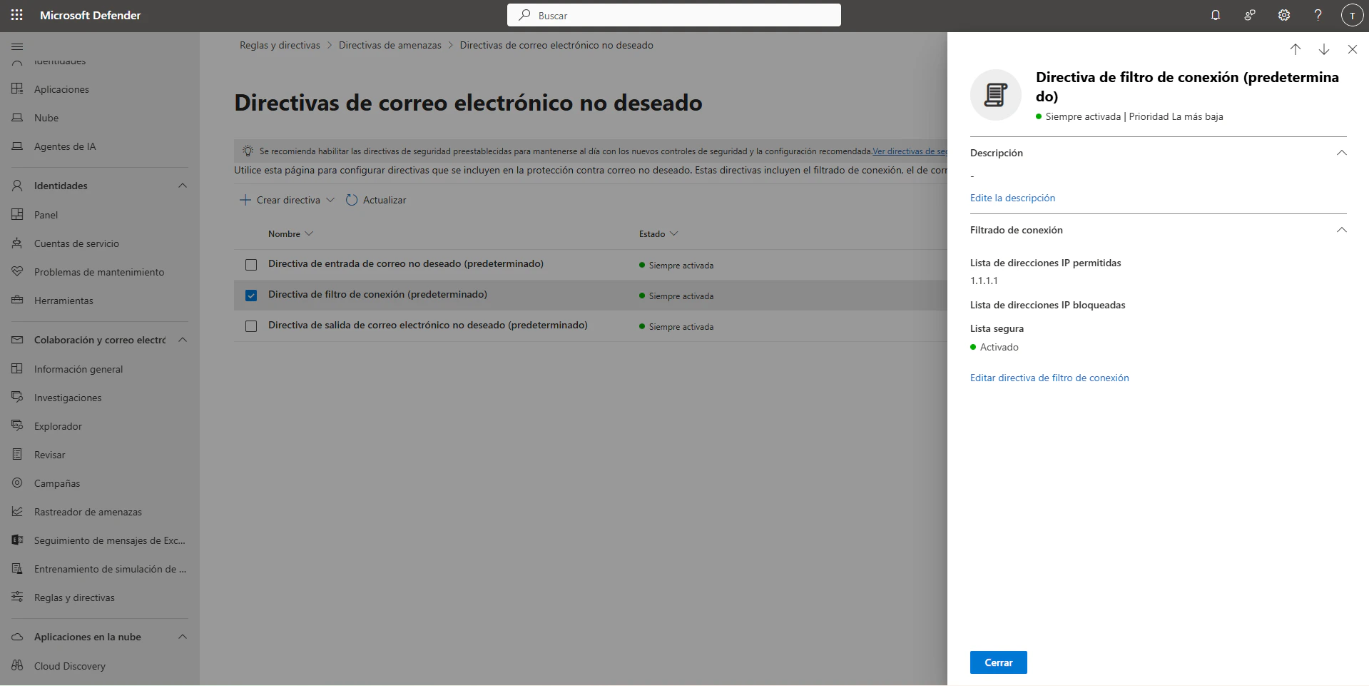 Whitelisting Microsoft defender