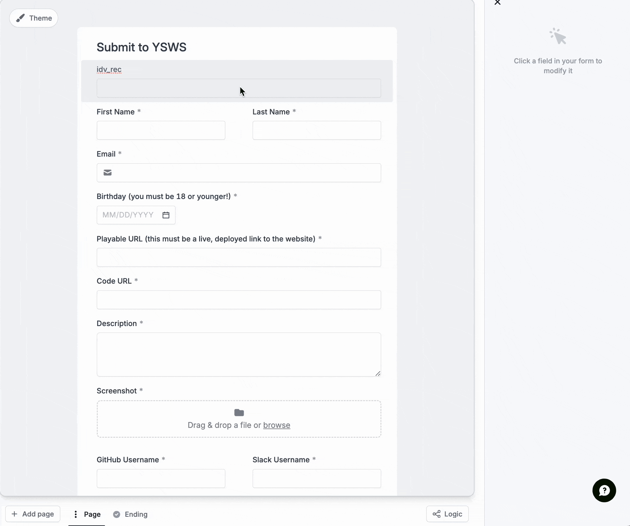 mapping fields in Fillout to Airtable fields