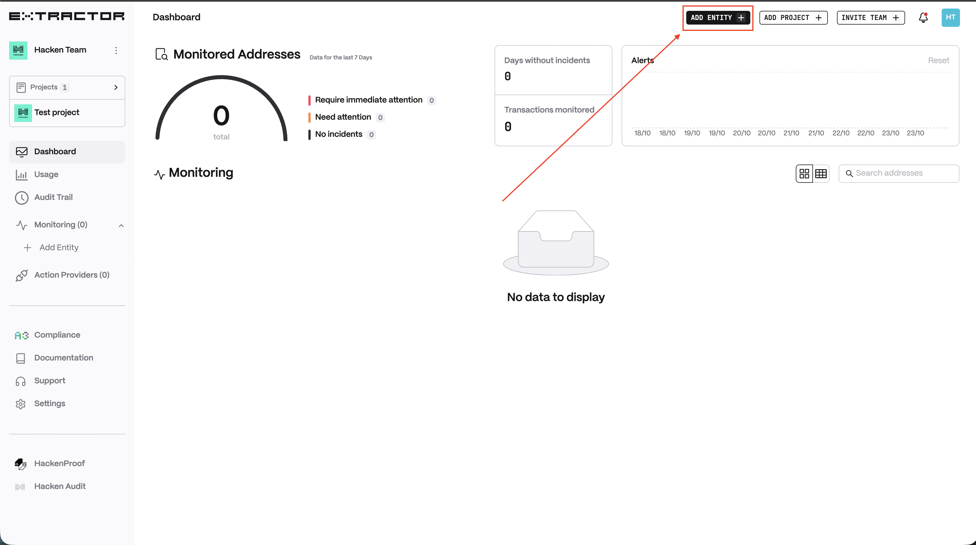 Add entity step 1