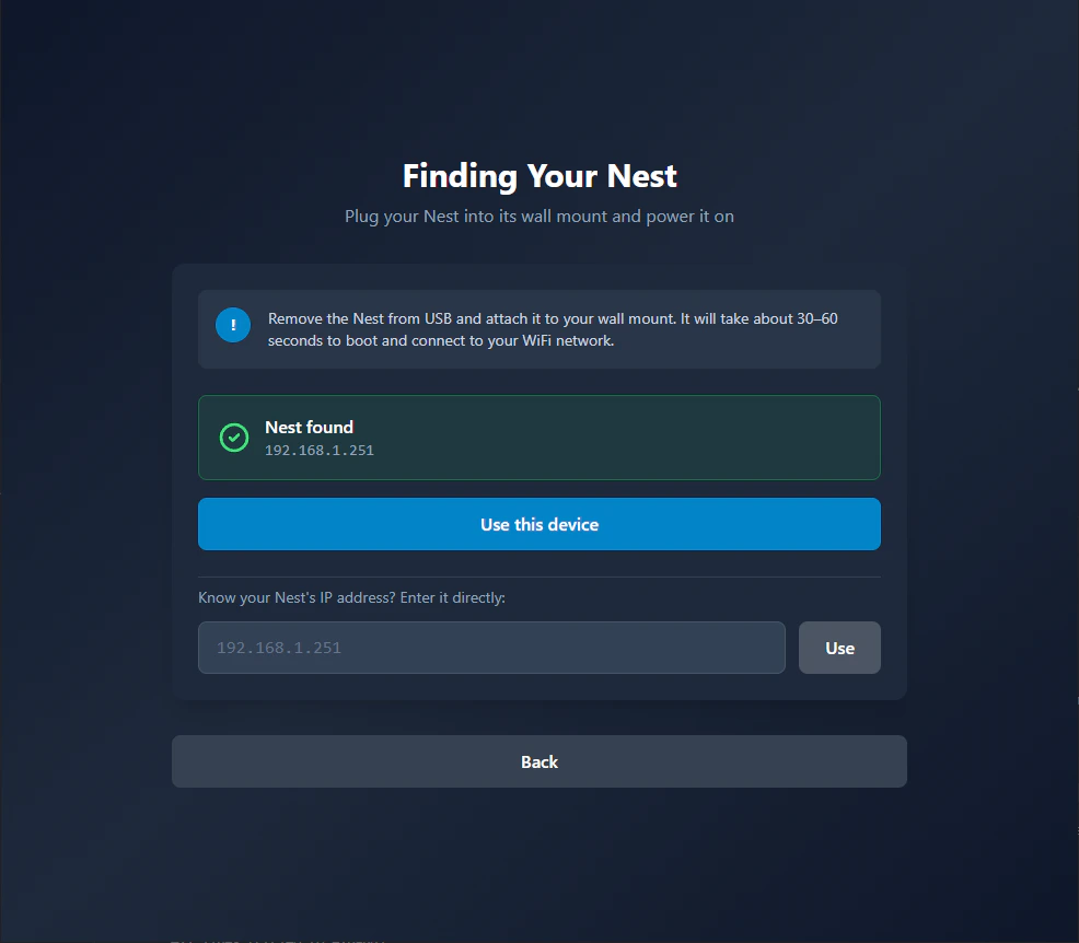 Finding Your Nest on the network