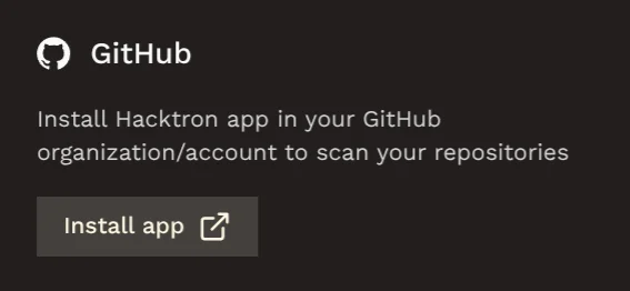 GitHub App installation