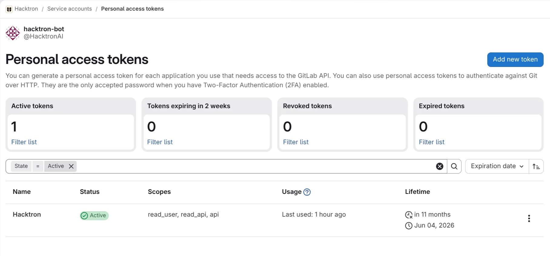 Token Permissions