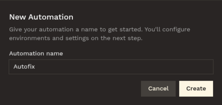 New automation