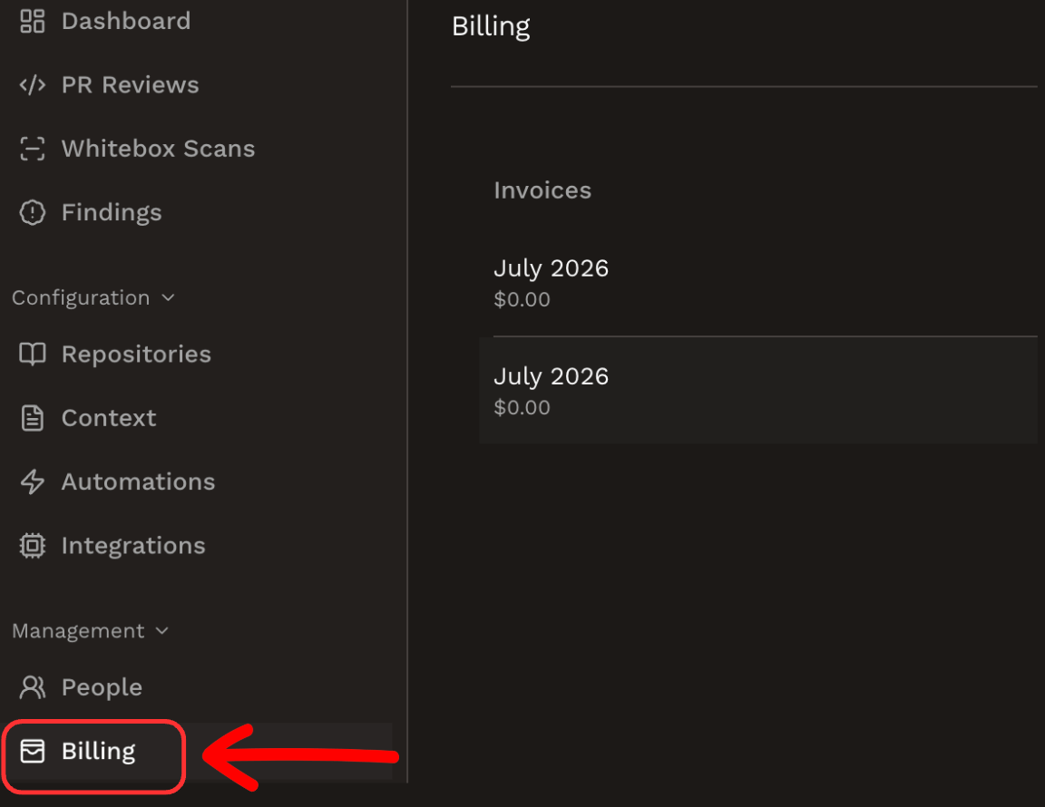 Billing Dashboard
