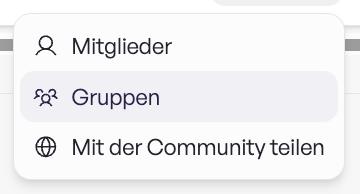 Assistent Teilen Assistenten Übersicht
