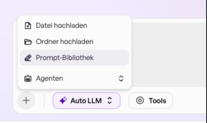 Admin Handbuch Prompt Bibliothek Chat