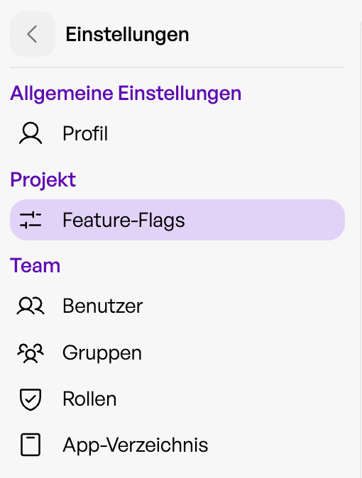 Feature Flags Übersicht Hub Admin Handbuch Feature Flags Übersicht Hub Admin Handbuch