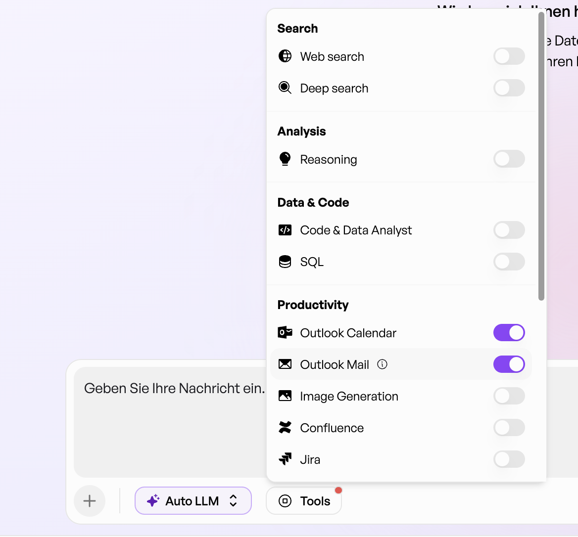 Tools Aktivieren Orchestrator Anlegen Neu