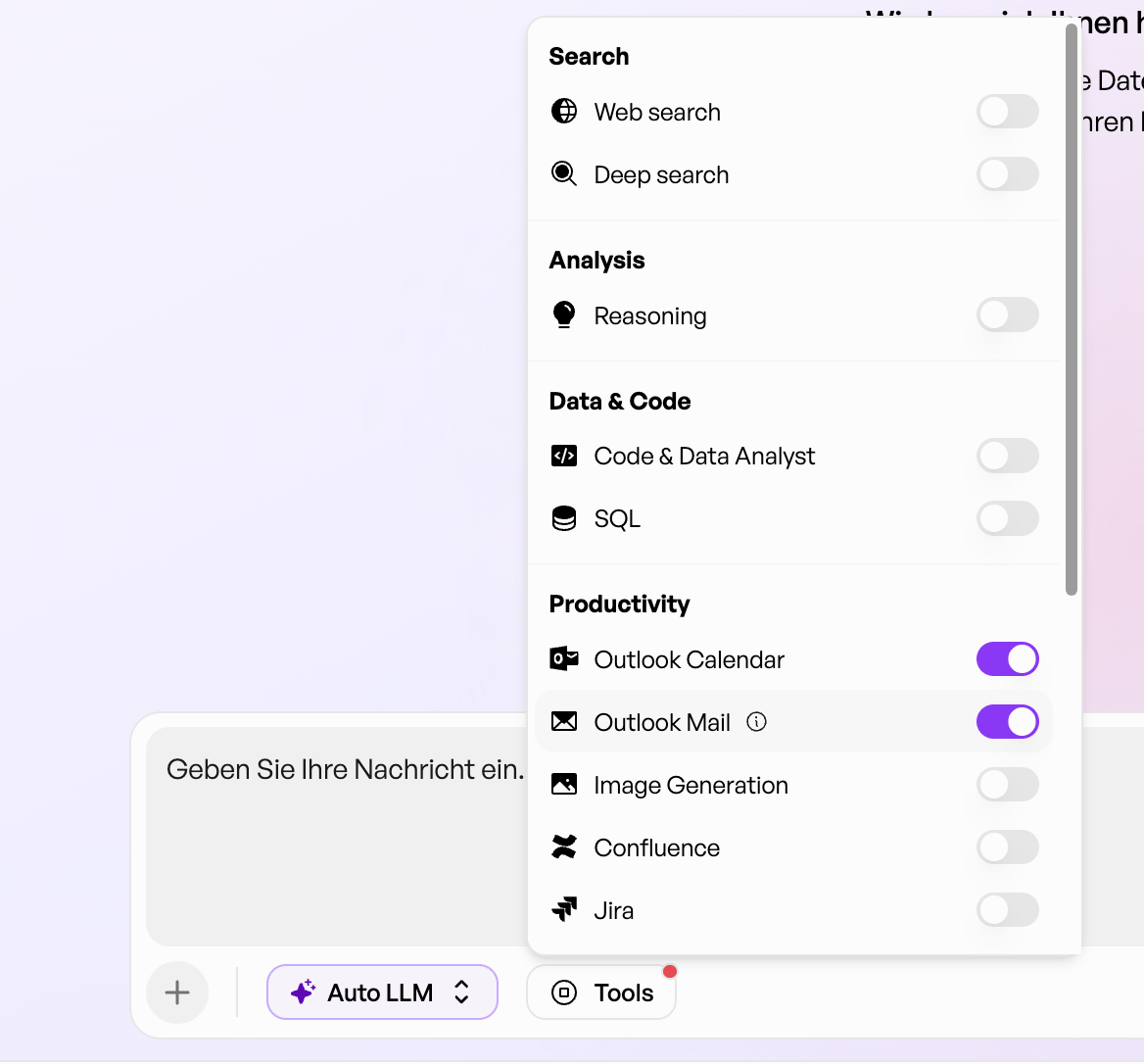 Tools Aktivieren Orchestrator Anlegen Neu