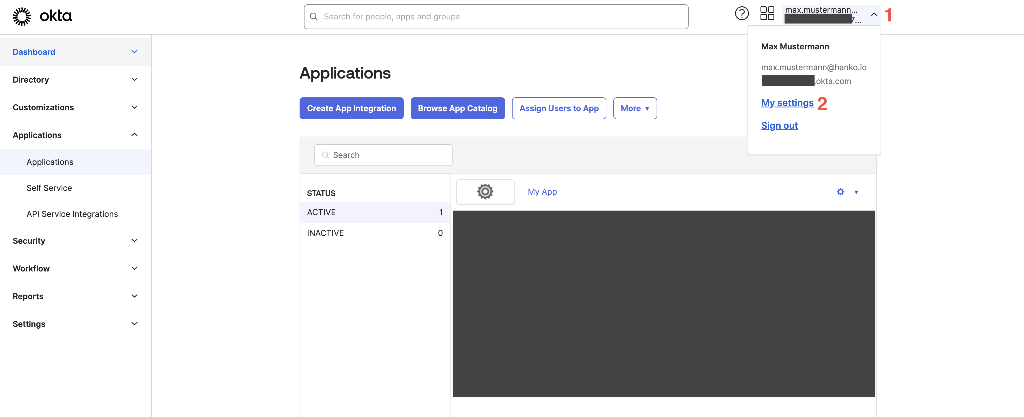 Access user Okta user profile