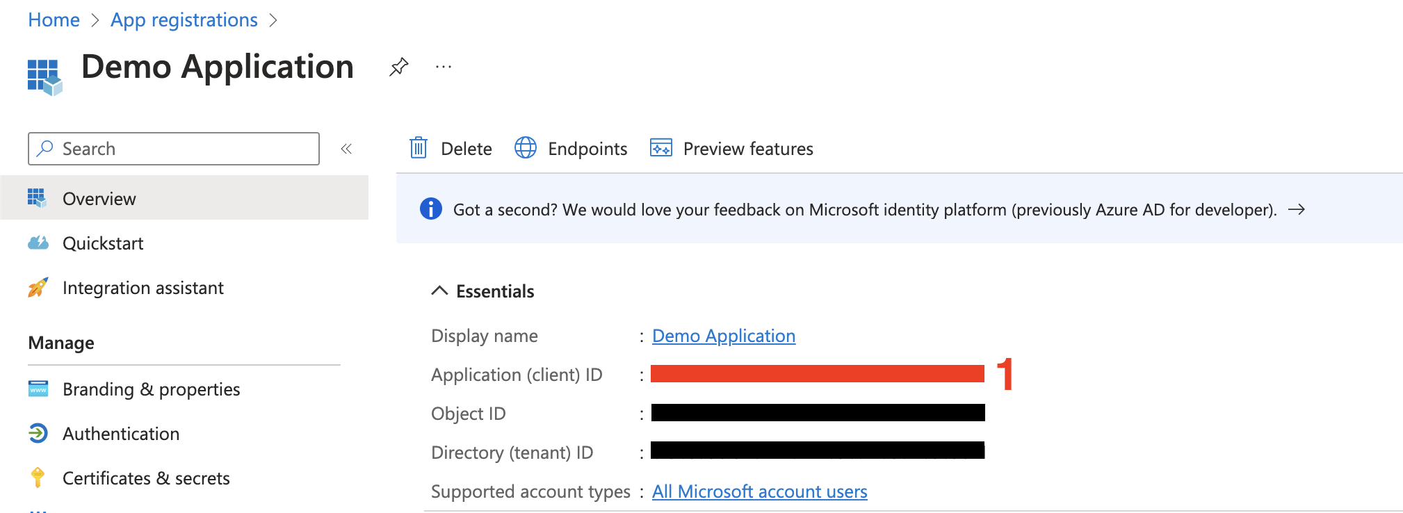 View client ID