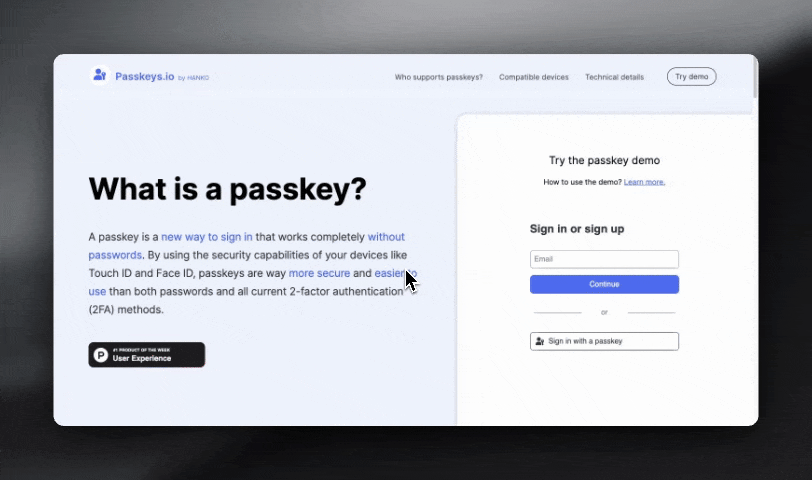 sign up