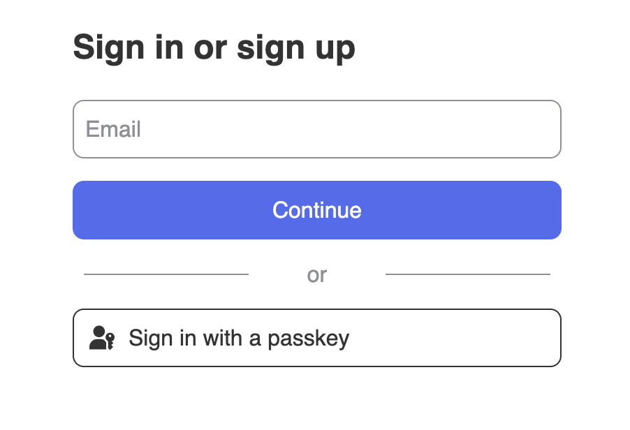 sign up
