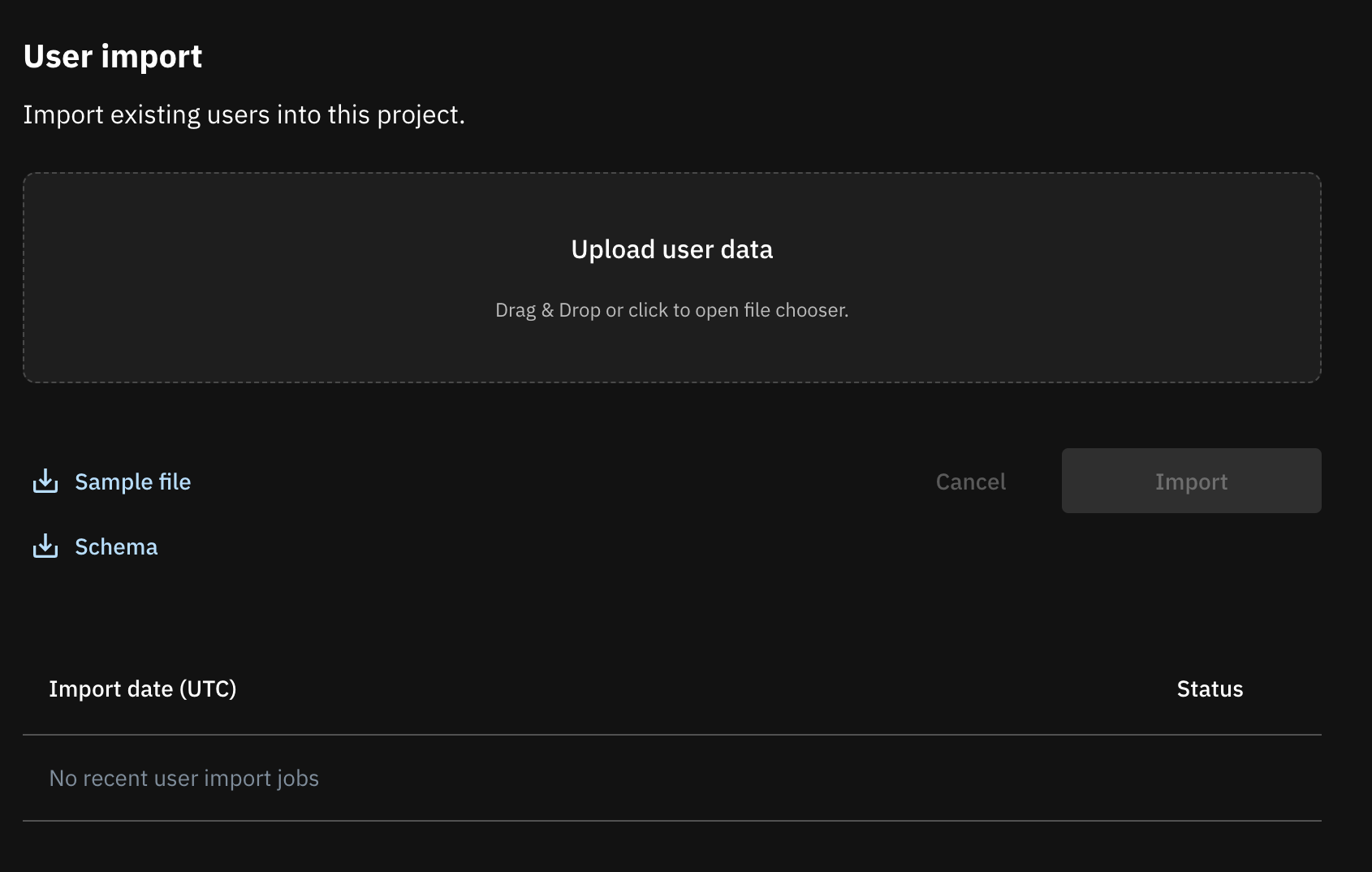 upload user file
