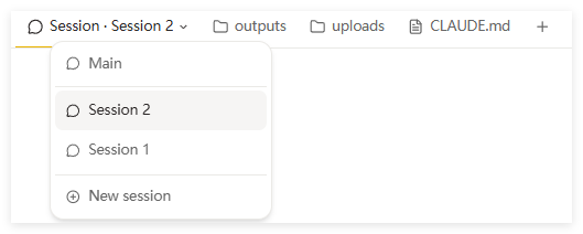 Desktop 中的多个 session