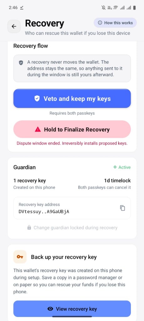 Owner Veto and Keep My Keys