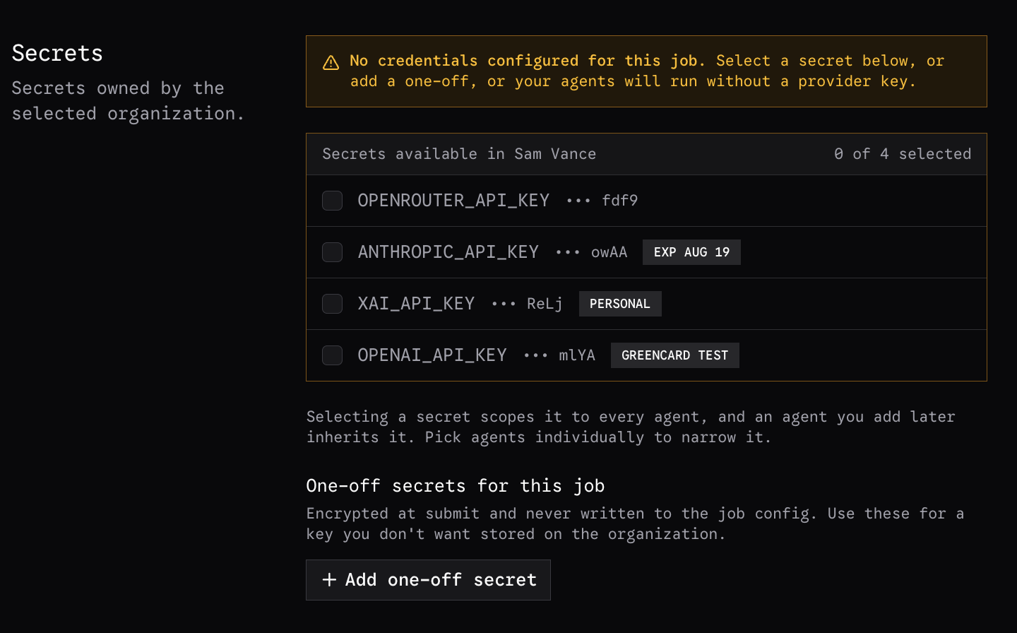 Select Secrets