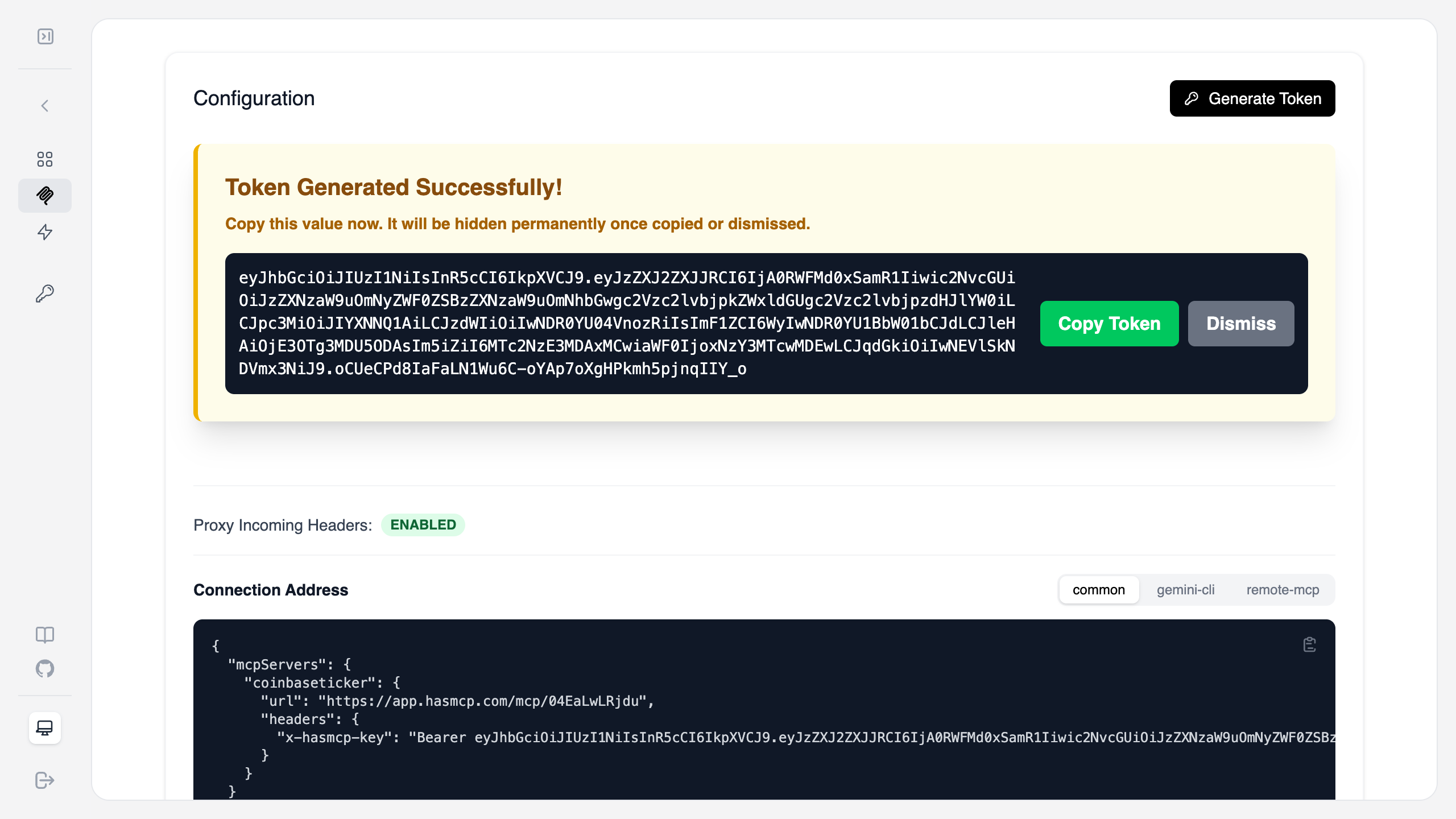Copy Connection String