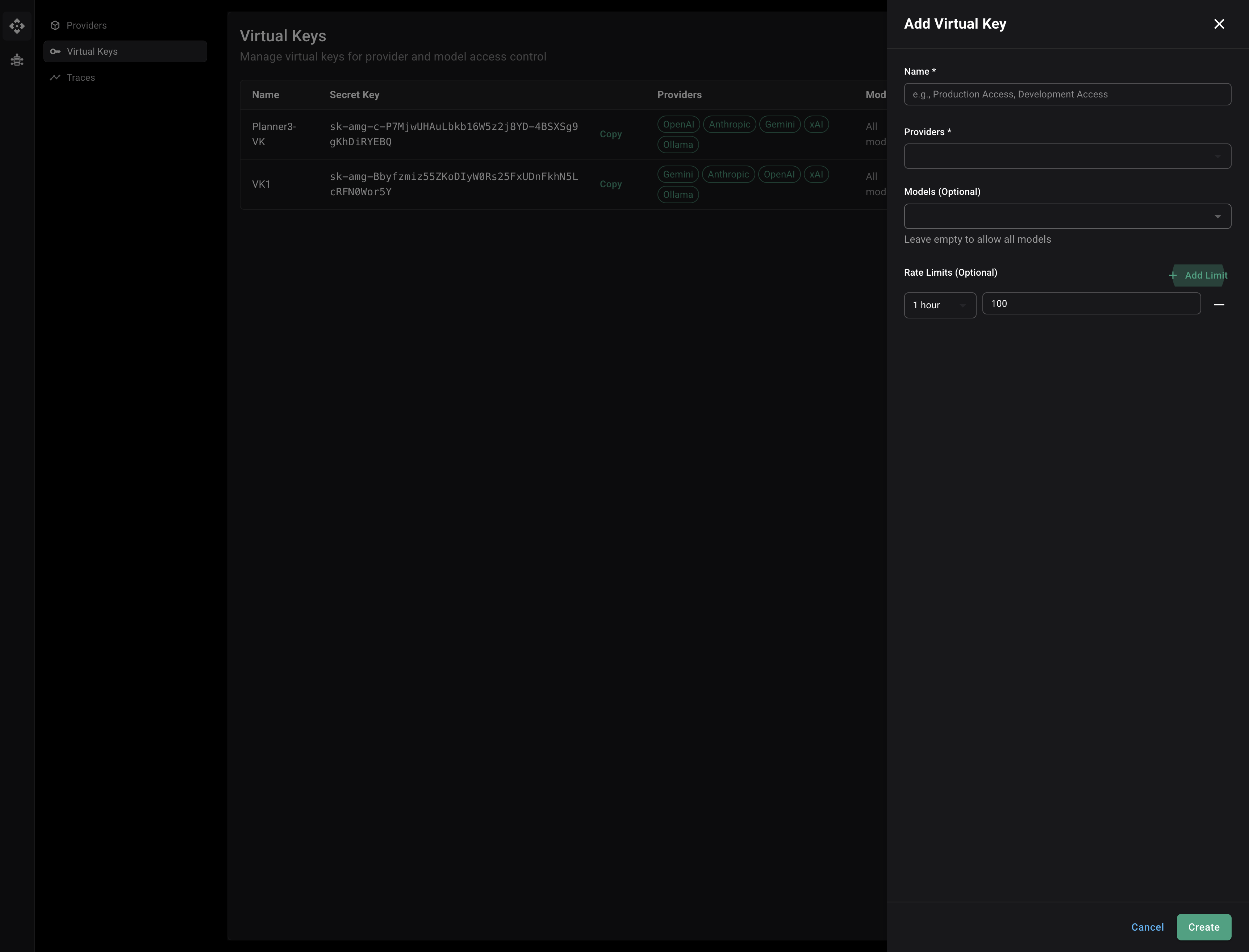 Rate Limit Configuration