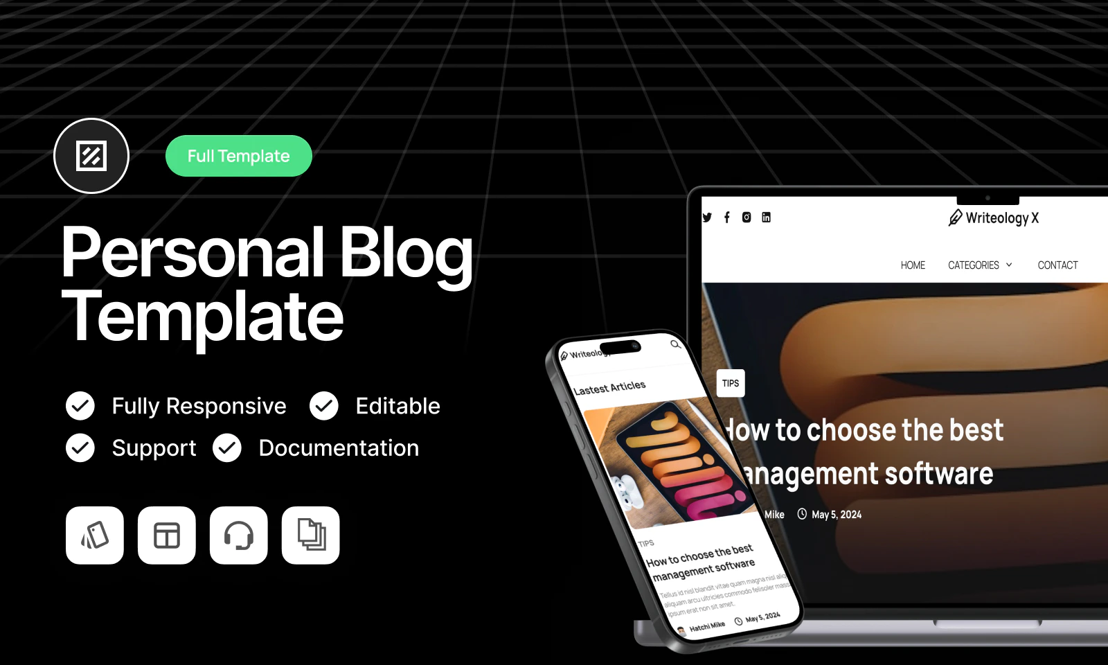 Mockup Personal Blog