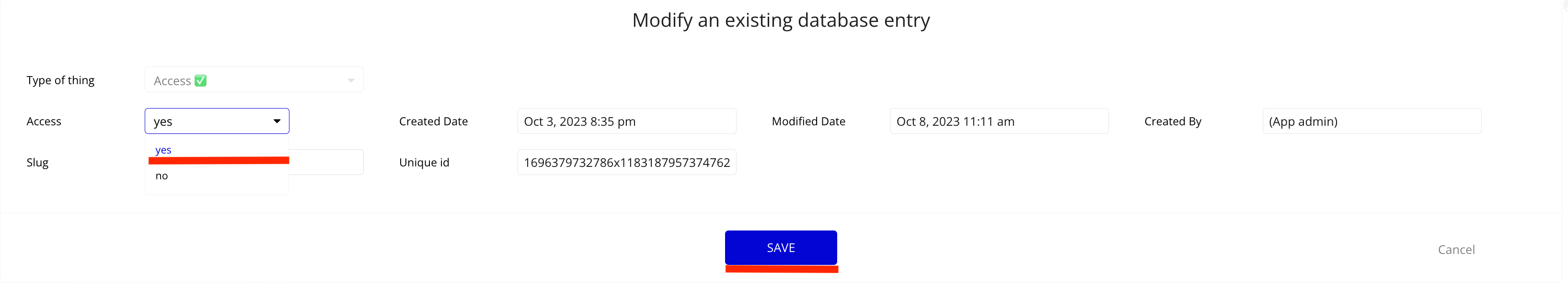 Screen Databse Access2✅