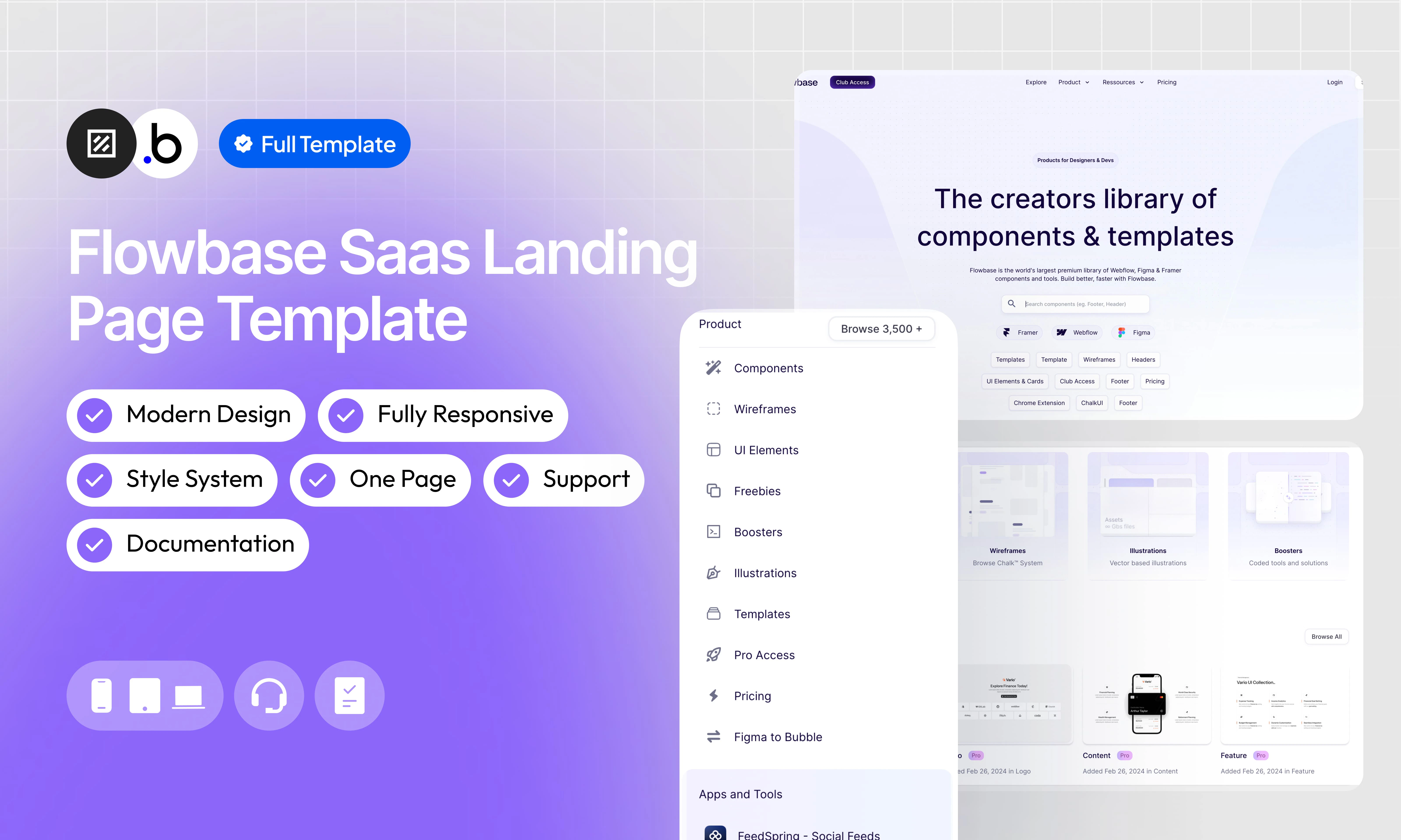 Mockup Saas Landing Page (flowbase)